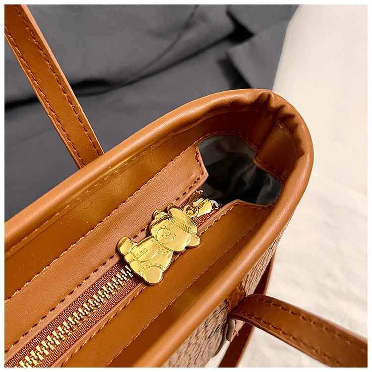 Famous Designer Luxury Brand Handbags, Women's Leather Tote Bag Crossbody Style, Elegant Shoulder Bag for Ladies