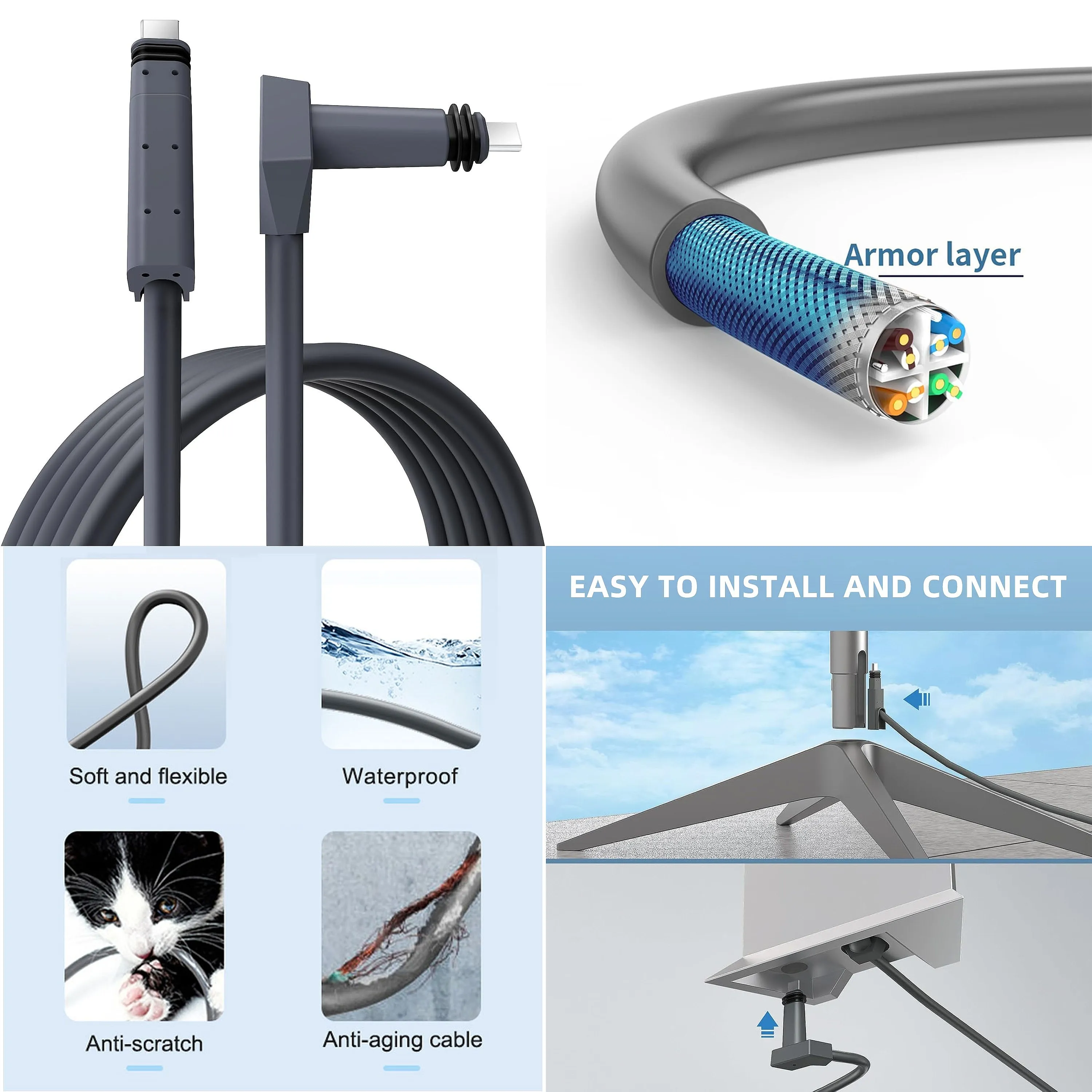 SM New   Starlink Router and Antenna Satellite Internet Kit V2 Rectangular Disk with Router and Duct ADPT.