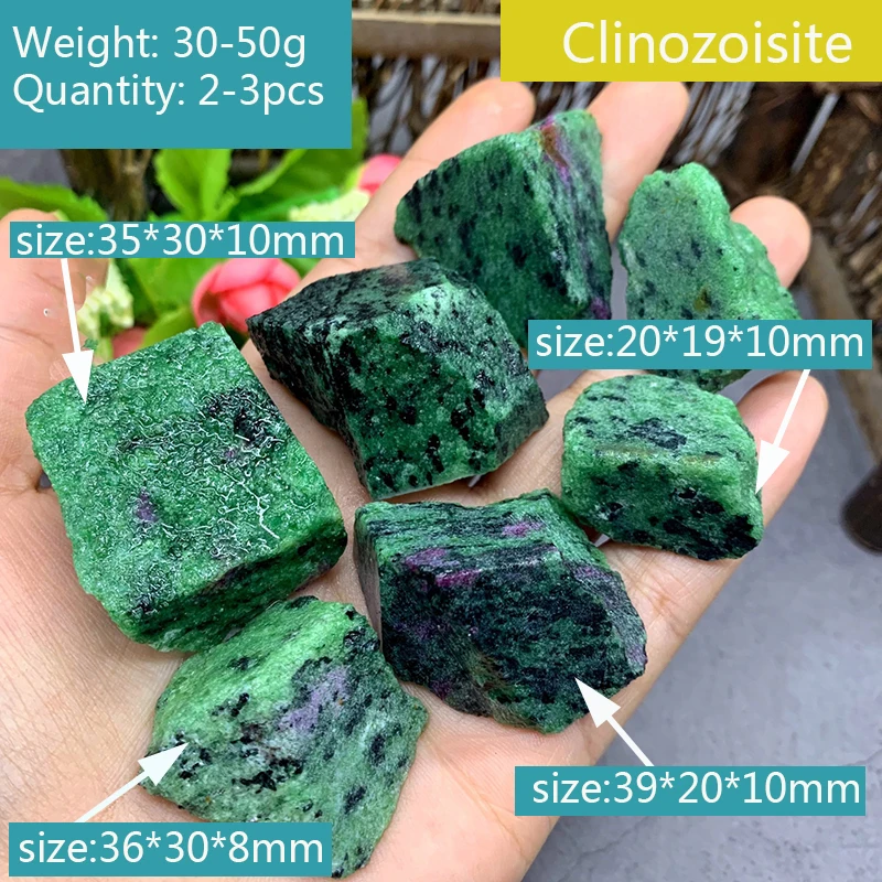 Natural Clinozoisite Crystal Stone | Deep Coloration & Unpolished | Chakra Healing & Career | Home Feng Shui Stone