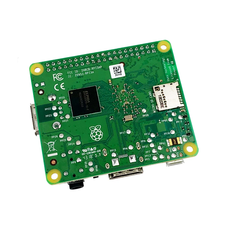 Placa de desarrollo Raspberry Pi3 generación A +, modelo A 512M core board, recomendación de popularidad para taller