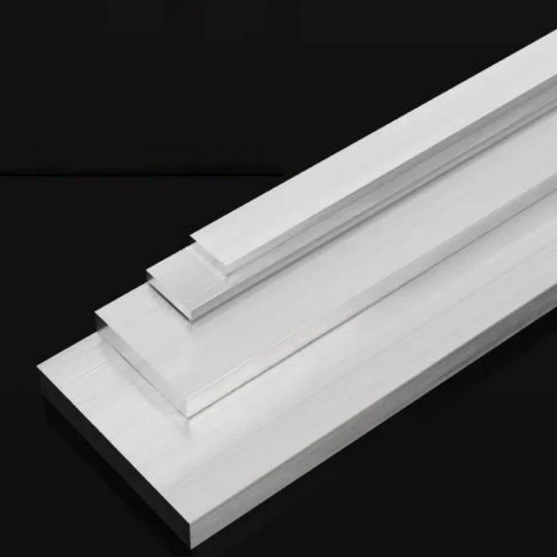 6061 Aluminum Flat Bar Plate Rod Length 300mm, 2-30mm Thick, CNC Machining Stock for Frame Bracket Model DIY