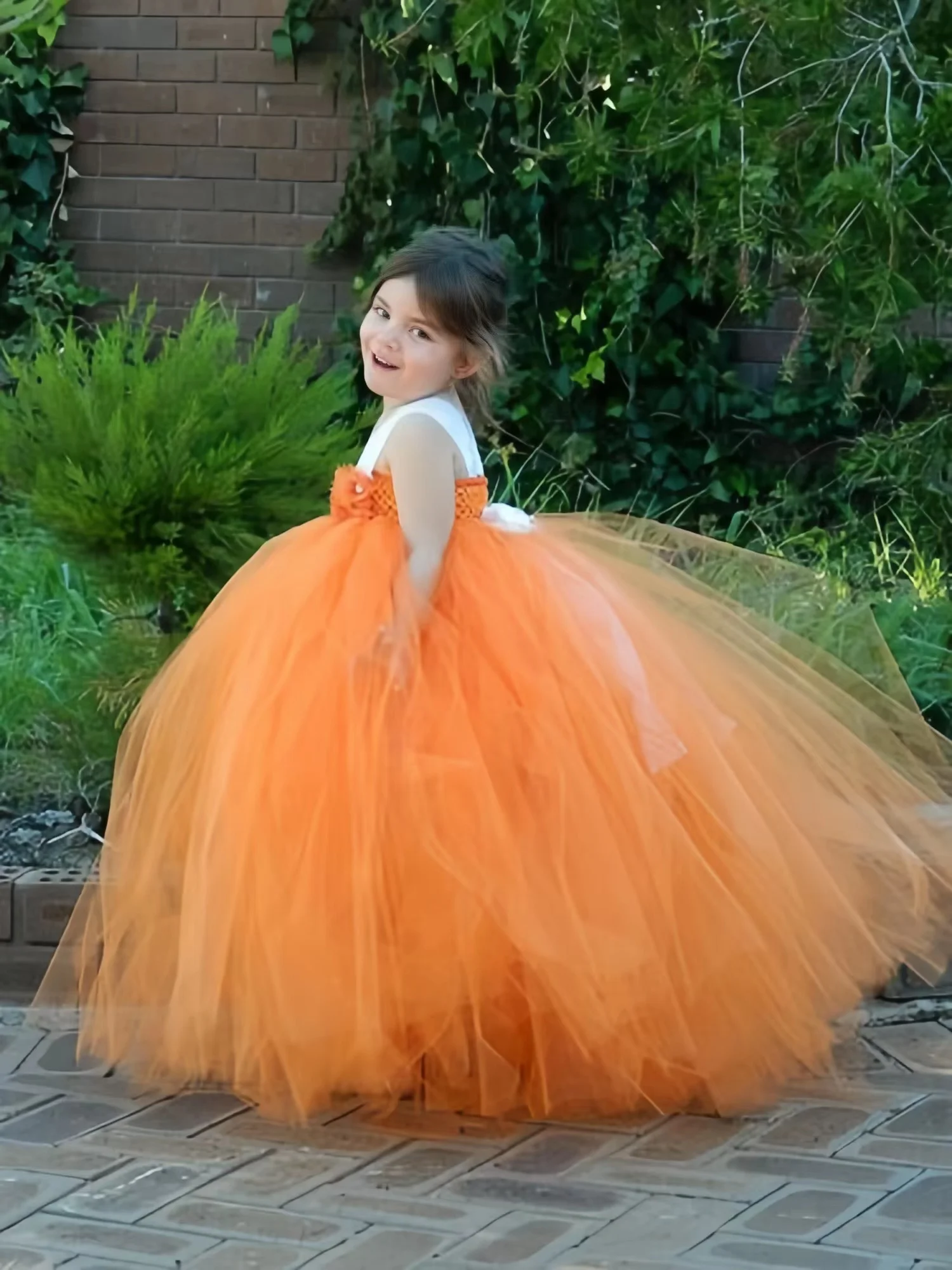 Princess Girls Dress purple Flower Girl Tutu Dress Canary Beautiful Handmade purple Kids Girls Tutu Party Dress