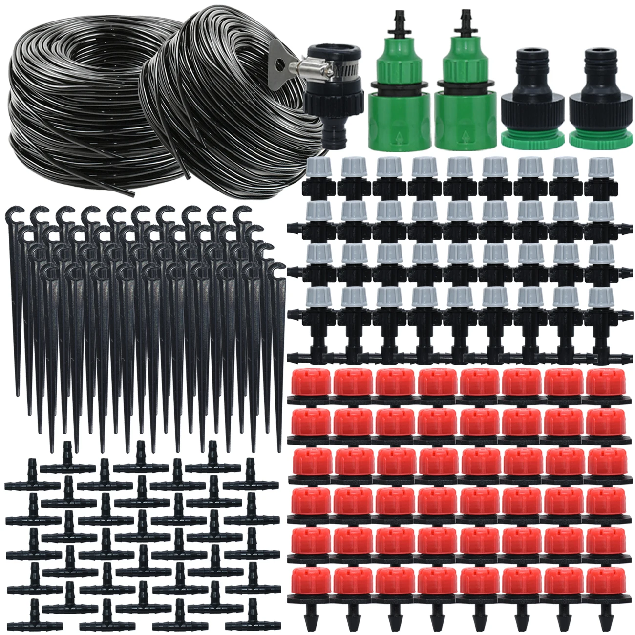 

25M DIY Drip Irrigation System Automatic Watering Irrigation System Kit Garden Hose Micro Drip Watering Kits Adjustable Dripper