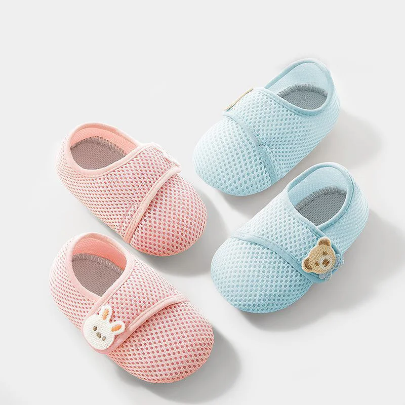 

Summer Mesh Baby Floor Shoes Soft Sole Non-Slip Indoor Sock Shoes Toddler Boys Girls Amusement Park Kindergarten Footwear 0-4Y