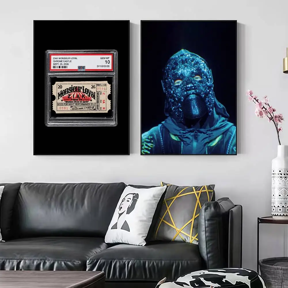 Rapper Z-Ziak MONSIEUR LOYAL Peelable Self-adhesive Poster Stickers Are Suitable For Frameless Wall Decoration In A Room
