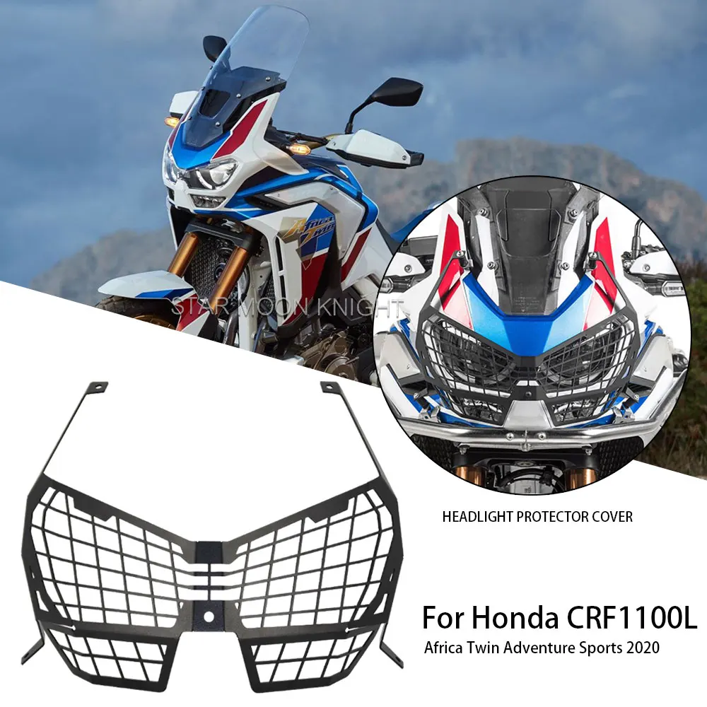 Headlight Protector Guard Cover For Honda Africa Twin 1100 CRF1100L CRF 1100 L Adventure Sports CRF1100 L 2020 Head Light Grille