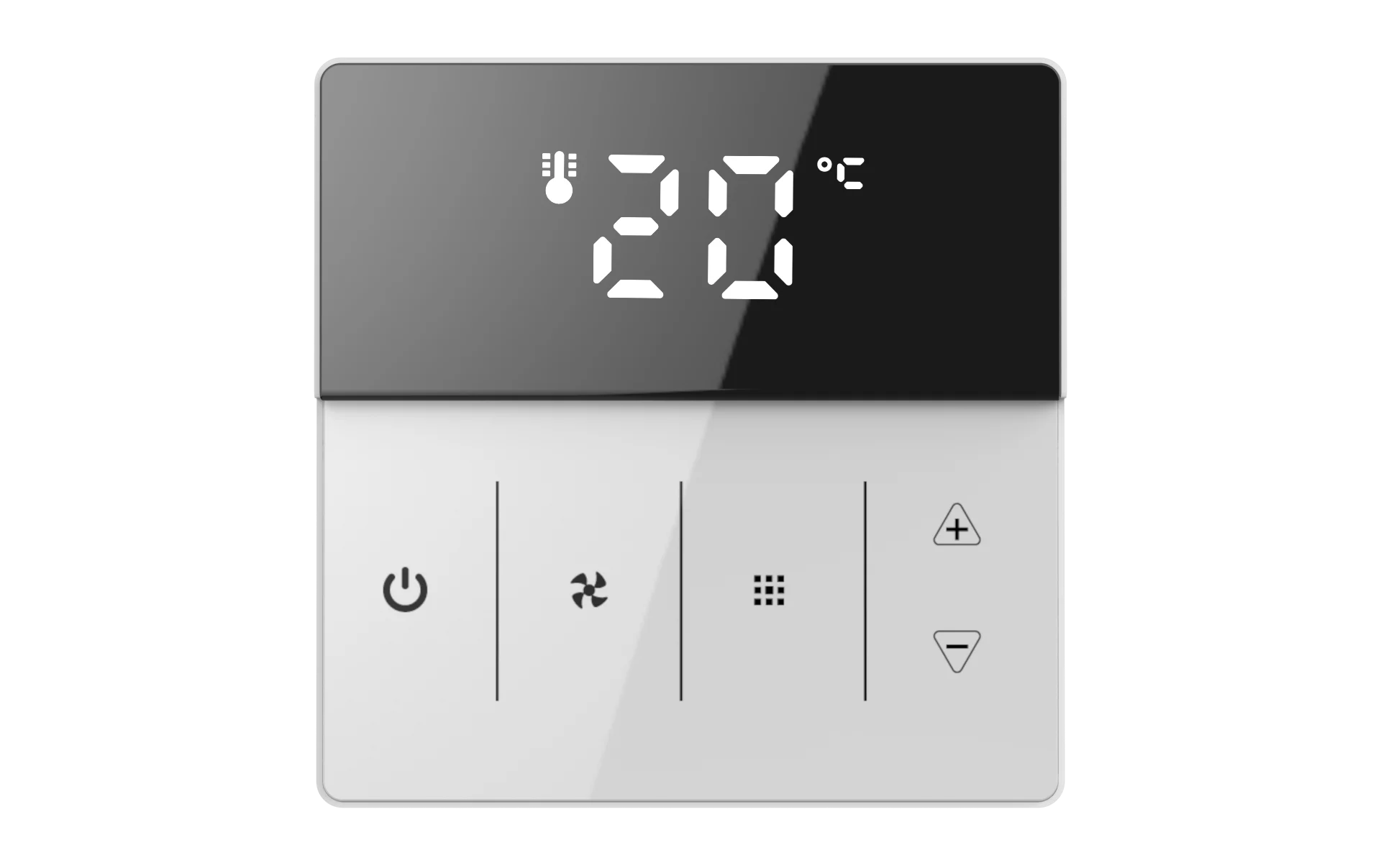 Smart Home Product Tuya LED Screen Thermostat Black and White Smart Wifi Floor Heating or Cooling System Customized Thermostat