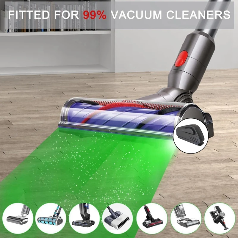 ABBK-مكنسة كهربائية أضواء الغبار مع بطارية شعر الحيوانات الأليفة القطط الكلب الفراء الغبار عرض LED مصباح مرفقات فراغ عالمية