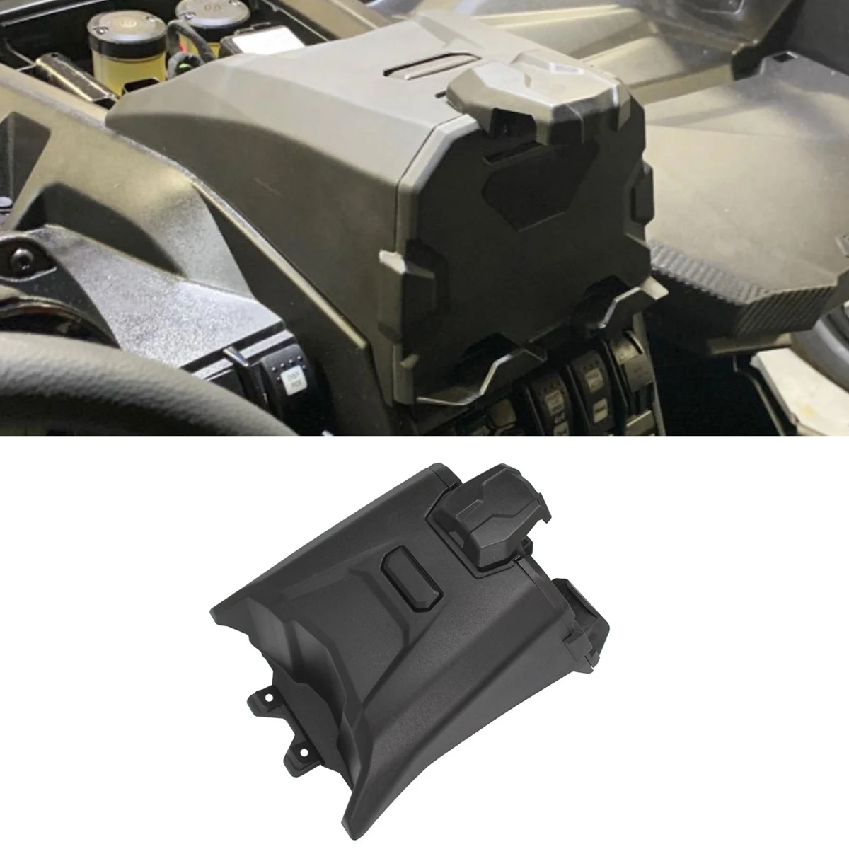 حامل الأجهزة الإلكترونية مع نماذج تخزين متكاملة حامل ملاحة الهاتف الذكي 2017-2021 لـ Can Am Maverick #4