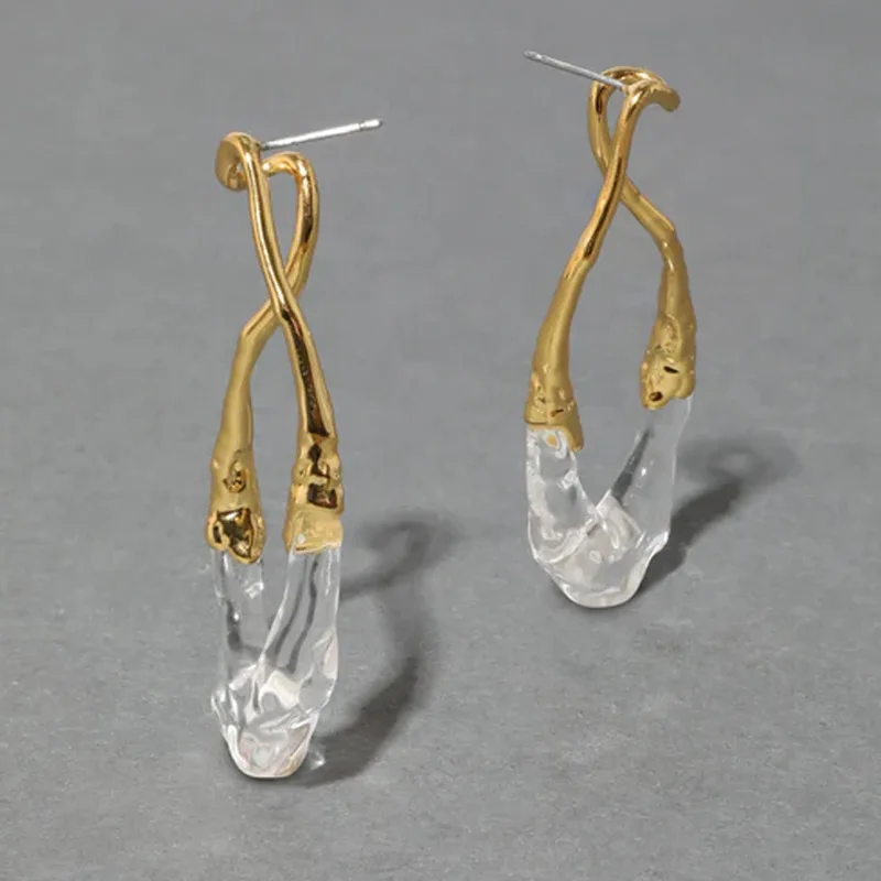 Modern Jewelry European and American Design Irregular Earrings For Women Party Gifts Exaggerative Ear Accessories Hot Selling