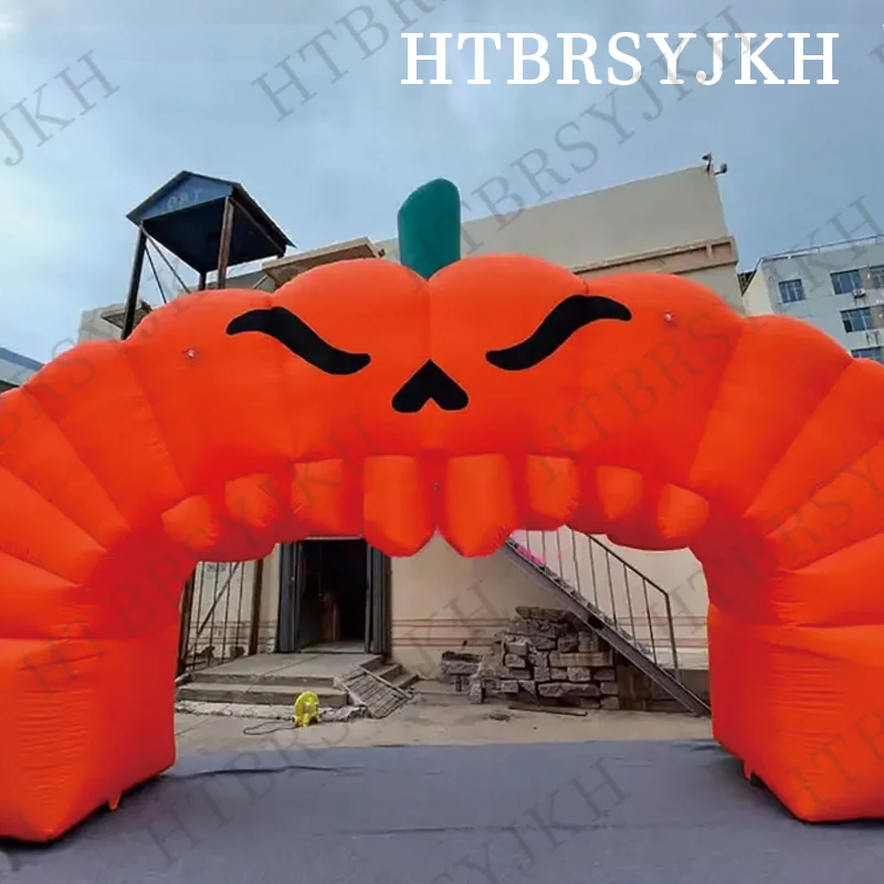 

Halloween inflatable Frowning Pumpkin Arch Halloween party decoration props