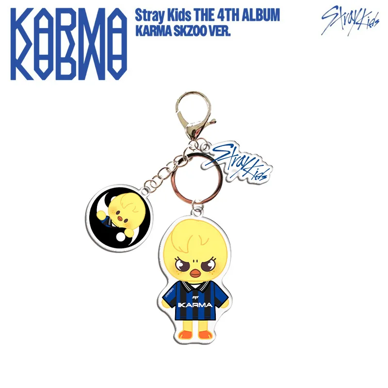 Chaveiro de Acrílico SKZOO Stray Kids, Pingente de Bolsa com Desenho de Lobo, Coelho e Cachorro, Estilo Estrela, Presente Hyunjin Bangchan