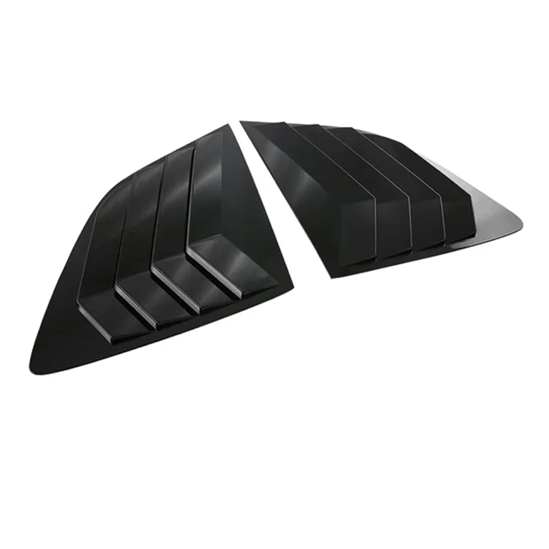 2PCS Racing Style Rear Side Window Louvers Air Vent Scoop Shades Panel Cover Trim for Honda CRV 2023, ABS Black