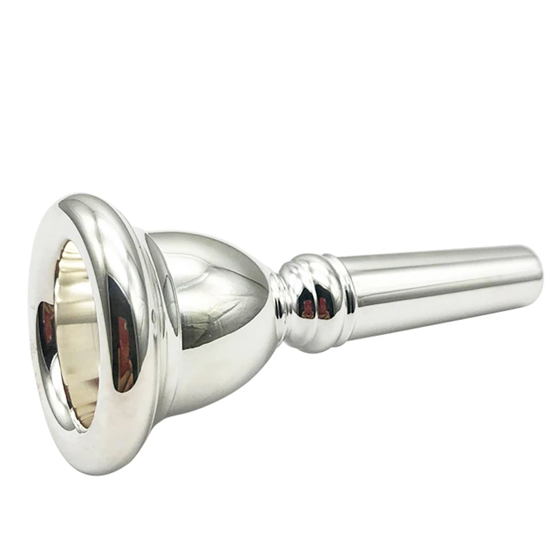 Euphonium mouthpiece pure copper silver-plated mouthpiece professional performance-grade mouthpiece musical instrument accessori