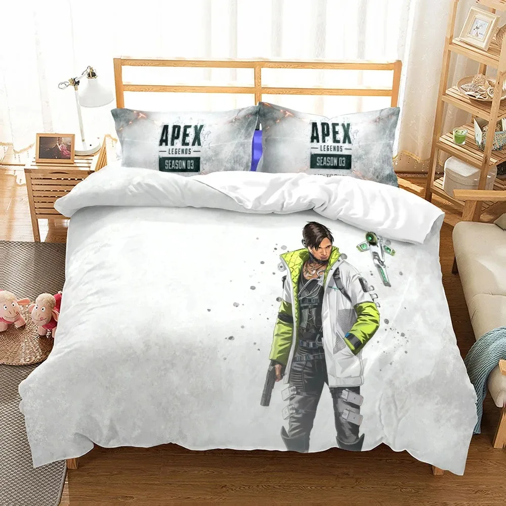 

Game Characters Apex Duvet Cover Gamer Apex Bedding Sets For Teenagers & Adults 3D Printed Quilt cover