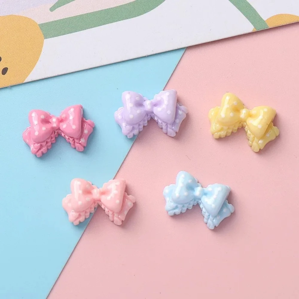 7/14PCS Mini Bow Resin Charms - Phone Accessories Doll ulasan dan harga