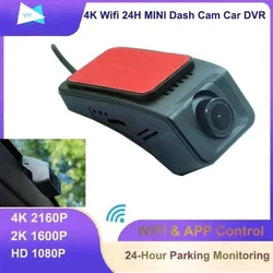 HD 4K 2160P WiFi Car DVR Dash Cam Camera 2K 1600P 24H Monitor di parcheggio controllo APP Car Driving videoregistratore per tutte le auto