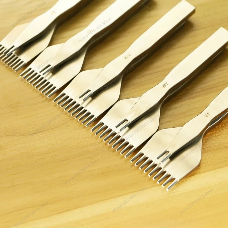 For Leather Punch Stitching Tool Double Wave Stitching