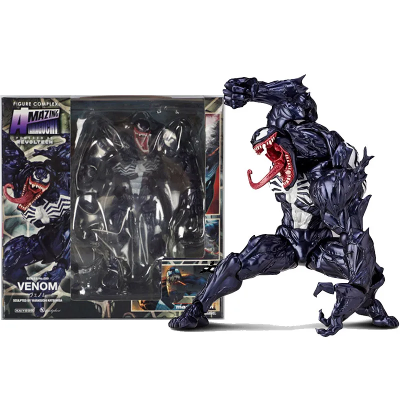 Venom Amazing Yamaguchi Legends Action Figure Joint mobile Change Face Statue Model da collezione Kids For Toy Gift