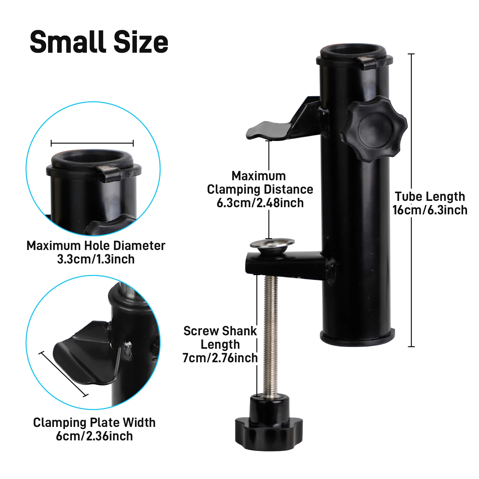 قطعة واحدة من حامل المظلة، مع تركيبات قابلة للتعديل، حامل مظلة خارجي، مناسب للباحات والطوابق والخارجية