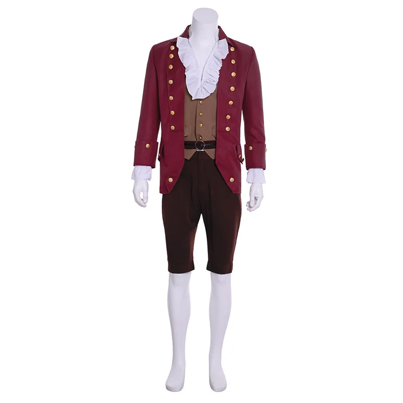 18th Century Men's Medieval Uniform Colonial Outfit Noble Court Rococo Medieval Prince Cosplay Costume Retro Halloween Costume