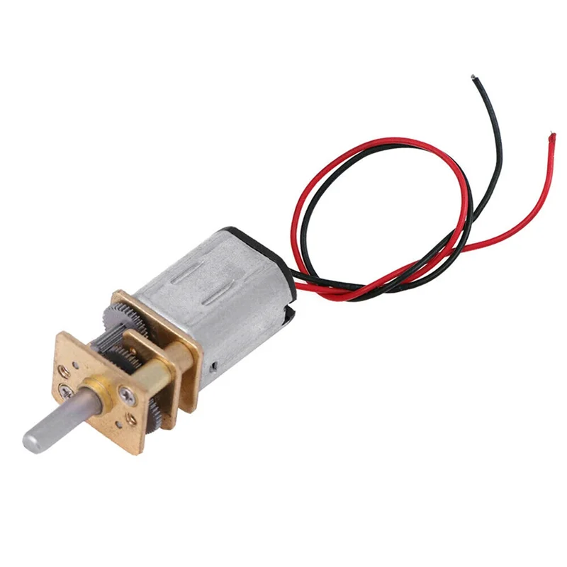 ABMI-DC 3V-6V N20 محرك تروس معدني صغير صغير 5 قطعة مع مخفض معدني كامل 60 دورة في الدقيقة سرعة بطيئة ،