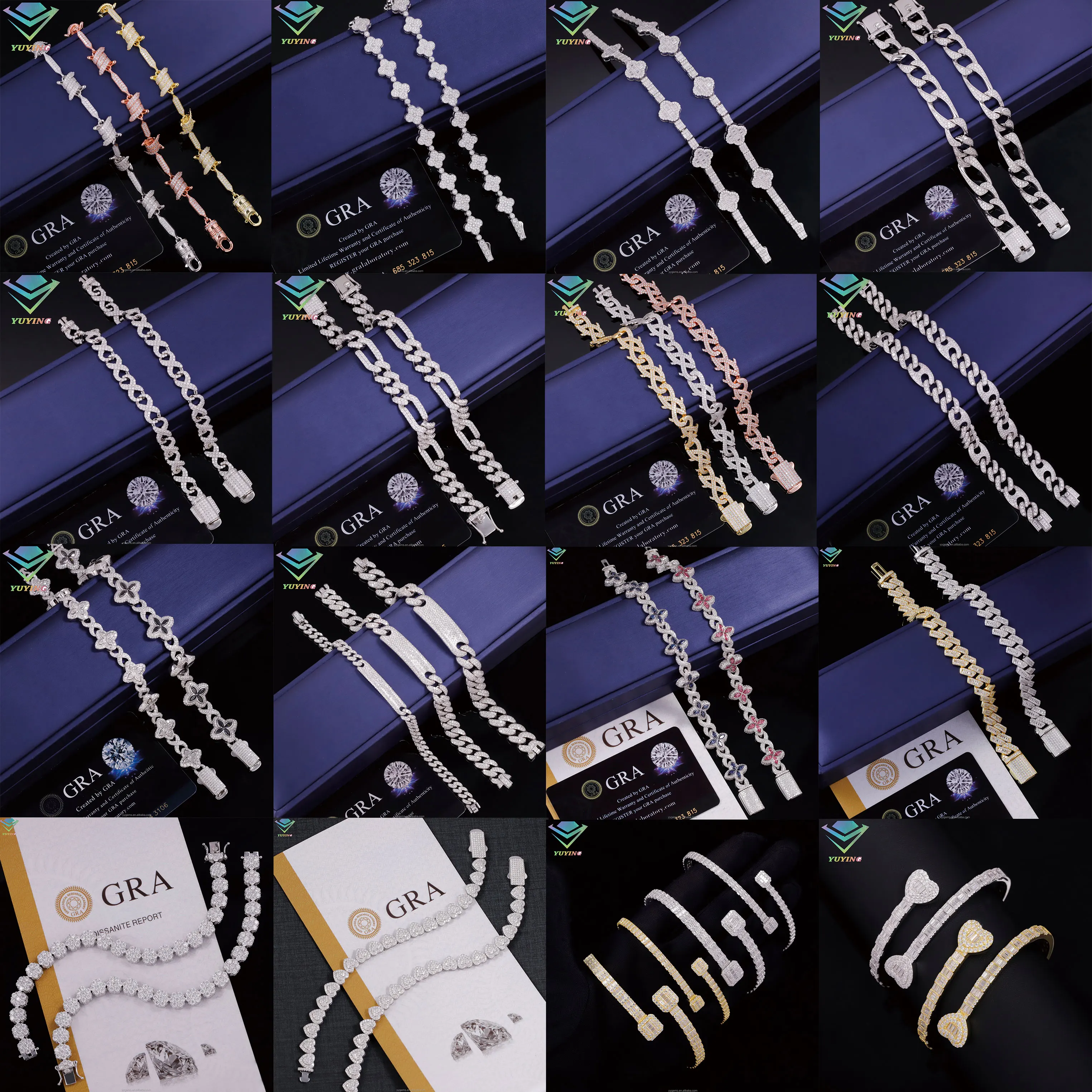 Style 9mm .Infinite 13mm Diamond Necklace S925 Silver VVS for Men Women Fine Jewelry Chain Moissanite Cuban Necklaces