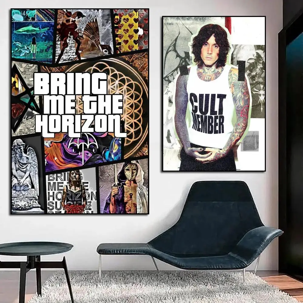 Rock Band B-Bring Me The H-Horizon Poster HD Anime Hot Theme Singer/OST/Movie-Waterproof Self-Stick Home Decor