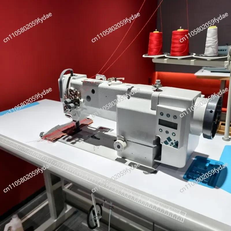 JK-4420D Two-needle Direct Drive Heavy-duty Composite Cloth Feeding Lock Seam Industrial Sewing Machine, Suitable