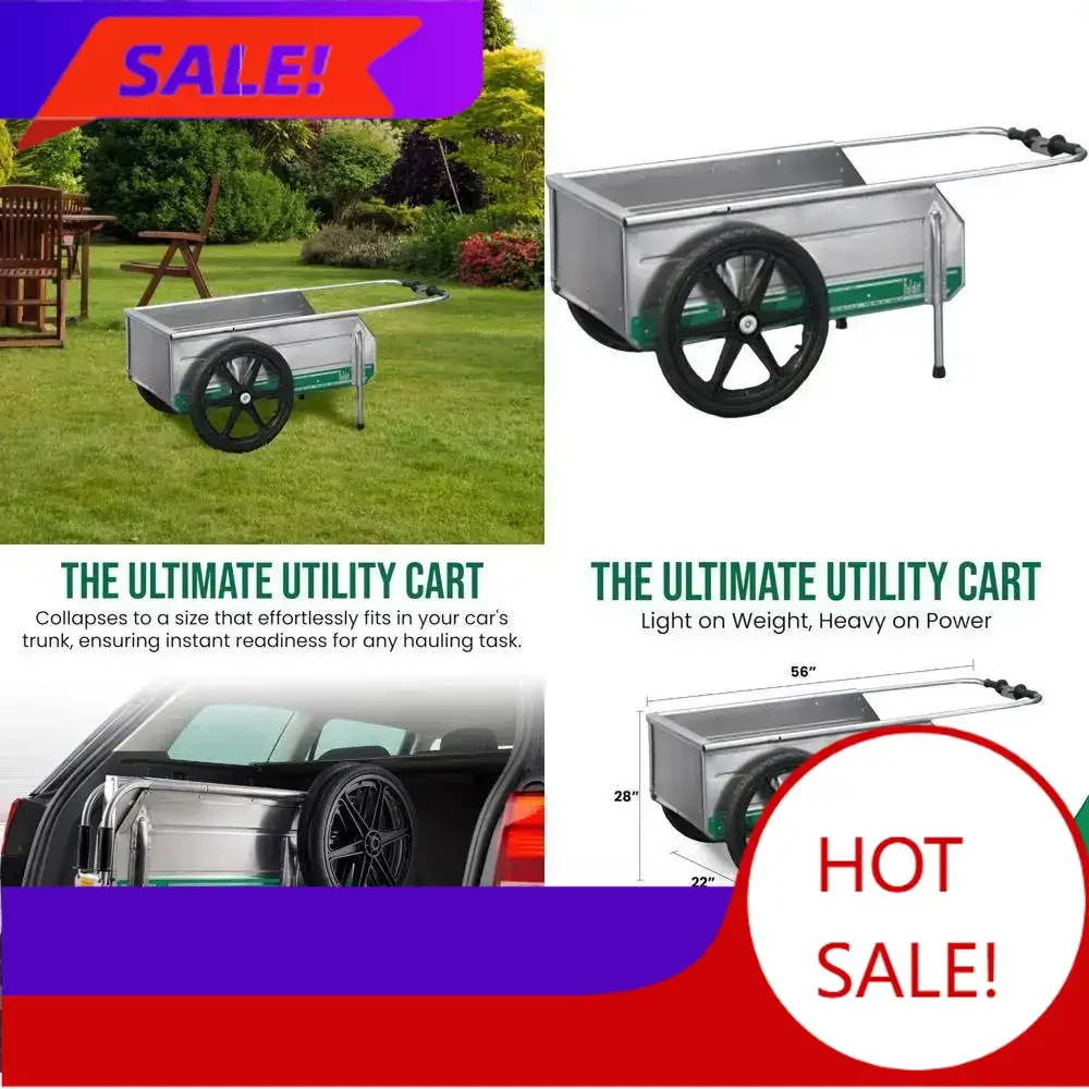 

Горячие продажи! Портативная складная алюминиевая тележка от Tipke Manufacturing - устойчивая к ржавчине, грузоподъемность 300 фунтов.