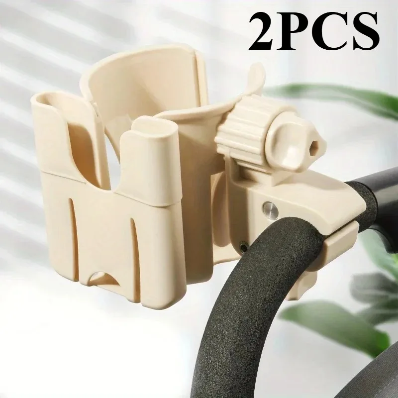 1/2PCS 2-in-1 Universal Stroller Water Cup Holder With Phone Holder, Universal Bottle Holder For Wheelchair Stroller Accessories view 5