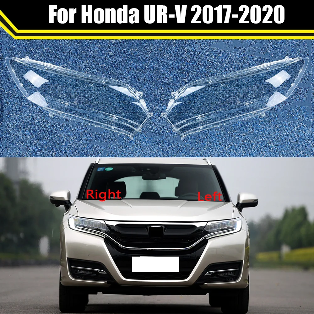 Car Headlight Shell Lampcover Transparent Cover Lampshade Headlight Glass Headlamp Lens Cover For Honda UR-V 2017 2018 2019 2020