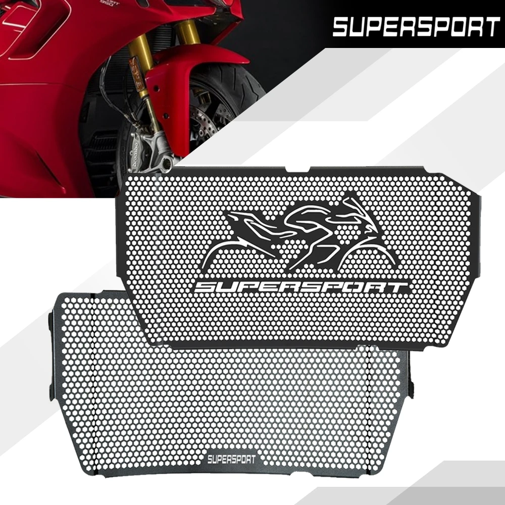 

Motorcycle Radiator Guard Protection Cover Oil Cooler Protector For Ducati SuperSport 939 2017-2021 SuperSport 950 S 2021-2024