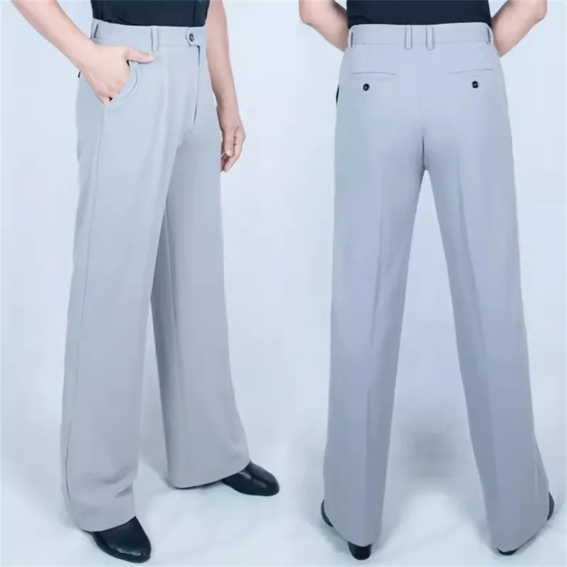 Nouveauté hommes Jazz/danse latine casseroles couleur noire femmes pantalons de danse de salon vêtements de danse un bouton pratique/pantalon de Performance