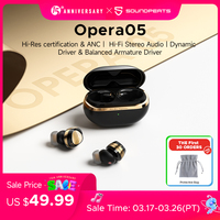 Soundpeats Opera 05 Hi-Res Wireless Earbuds LDAC Hybrid ANC Bluetooth V5.3 Earphones With Stereo Sound Hi-Fi Audio ENC Dual Mics