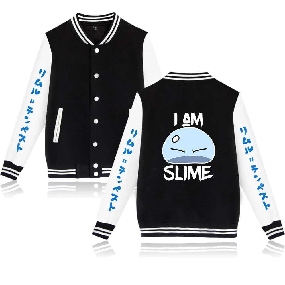 Anime Rimuru Tempest baseball Jacket uniform coat harajuku cartoon sweatshirt men women tracksuit