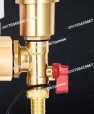Full Copper High-Flow Integrated Floor Heating Manifold Thickened Home Radiant Heating Manifold Assembly with Valves