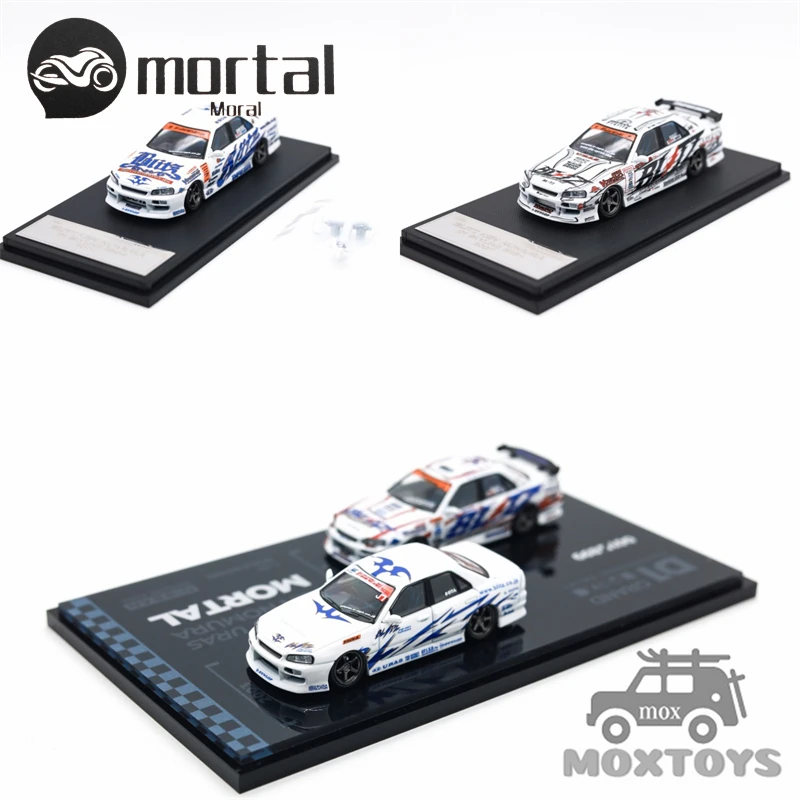 

Литая под давлением модель автомобиля Mortal 1:64 Skyline ER34 25GT-Turbo D1GP