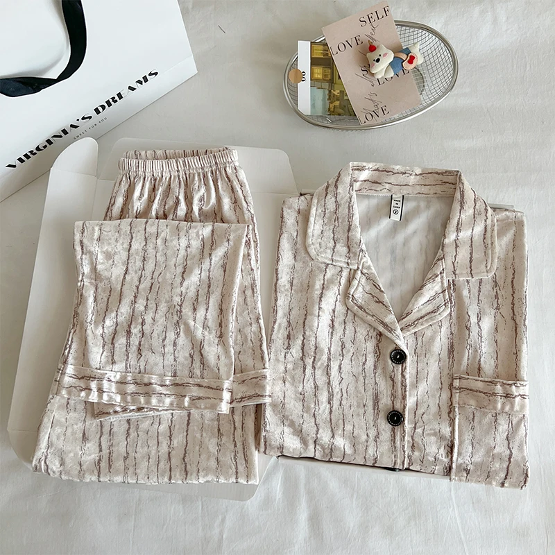 

Pajama Sets Korean Women Simple Wicking Crayon Rainbow Minimalist Star Fancy Embroidery Gorgeous Multicolor Embroidered Jacquard