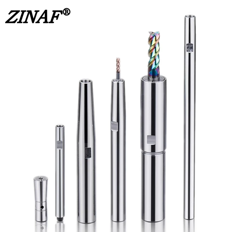 CNC deep hole processing of high-precision pull-type small-diameter milling cutter extension rods C8 C10 C12 C16 DC04 DC06 DC08