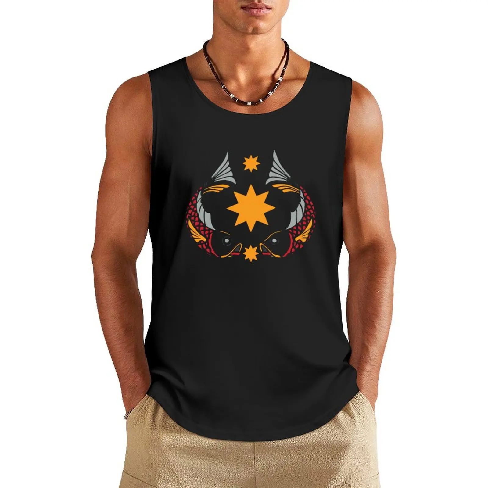 Kyprin Renegade Logo Tank Top T-shirt for fitness vest for men Men's summer vest Men's gym clothing