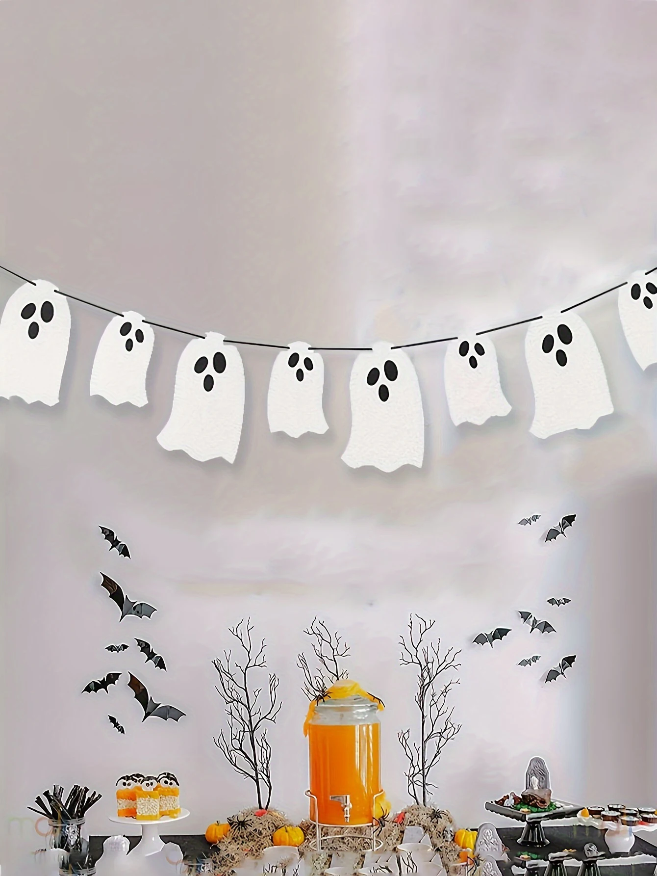 1set-Halloween Ghost Flag - haunted house decoration, suitable for Halloween home decoration at parties and events