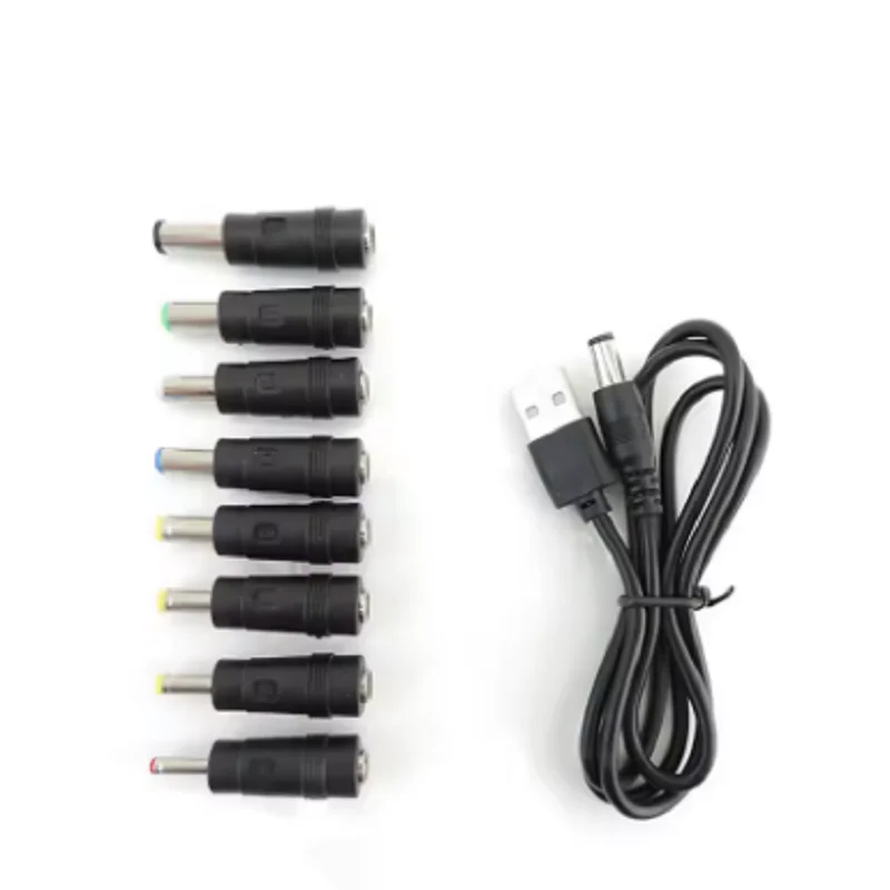 

DC Step UP Module USB Power Boost Line 5V to 9v 12v Charging Power Cable Cord To 5521 Multifunctional Plug Male 8tips connector