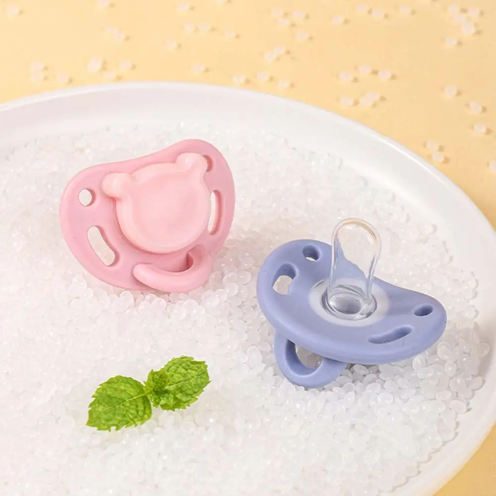 Portable Newborn Bite Supplies Round Head Silicone Cartoon Baby Pacifier Soother Nipples With Storage Box Infant Sleep Nipple