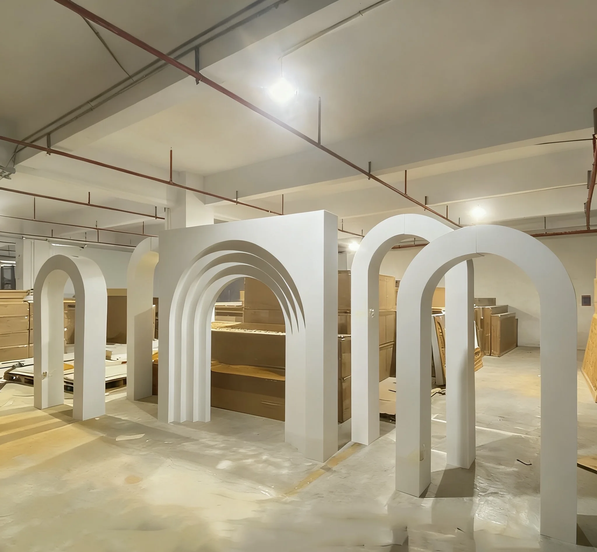 Popular customized square acrylic backdrop arch set large wedding stage backdrop arch Backdrop Stand for Wedding Events