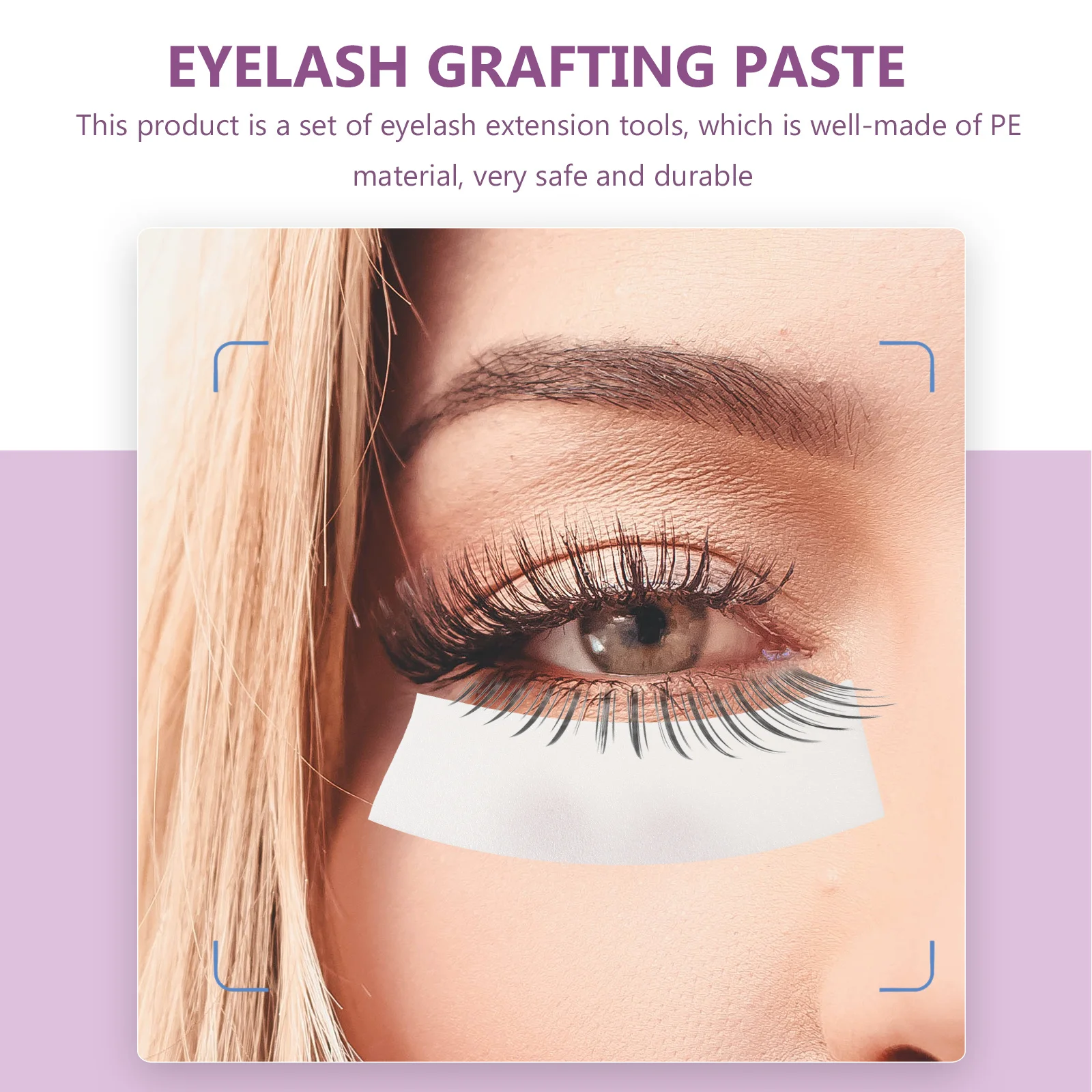 

110 Pcs Fake Eyelashes Extension Stickers Grafting False Belt Accessories White Extensions Tool