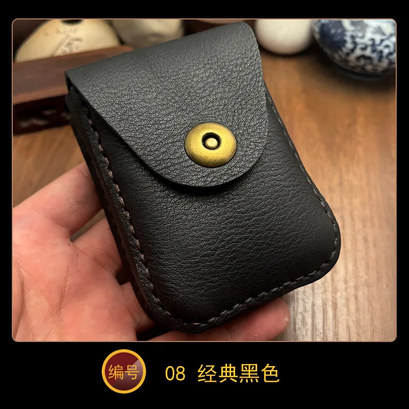 Genuine Top Leather Cigarette Case for 20 Cigarettes Handcrafted Classic Men's Style Belted Pouch Perfect Birthday Gift