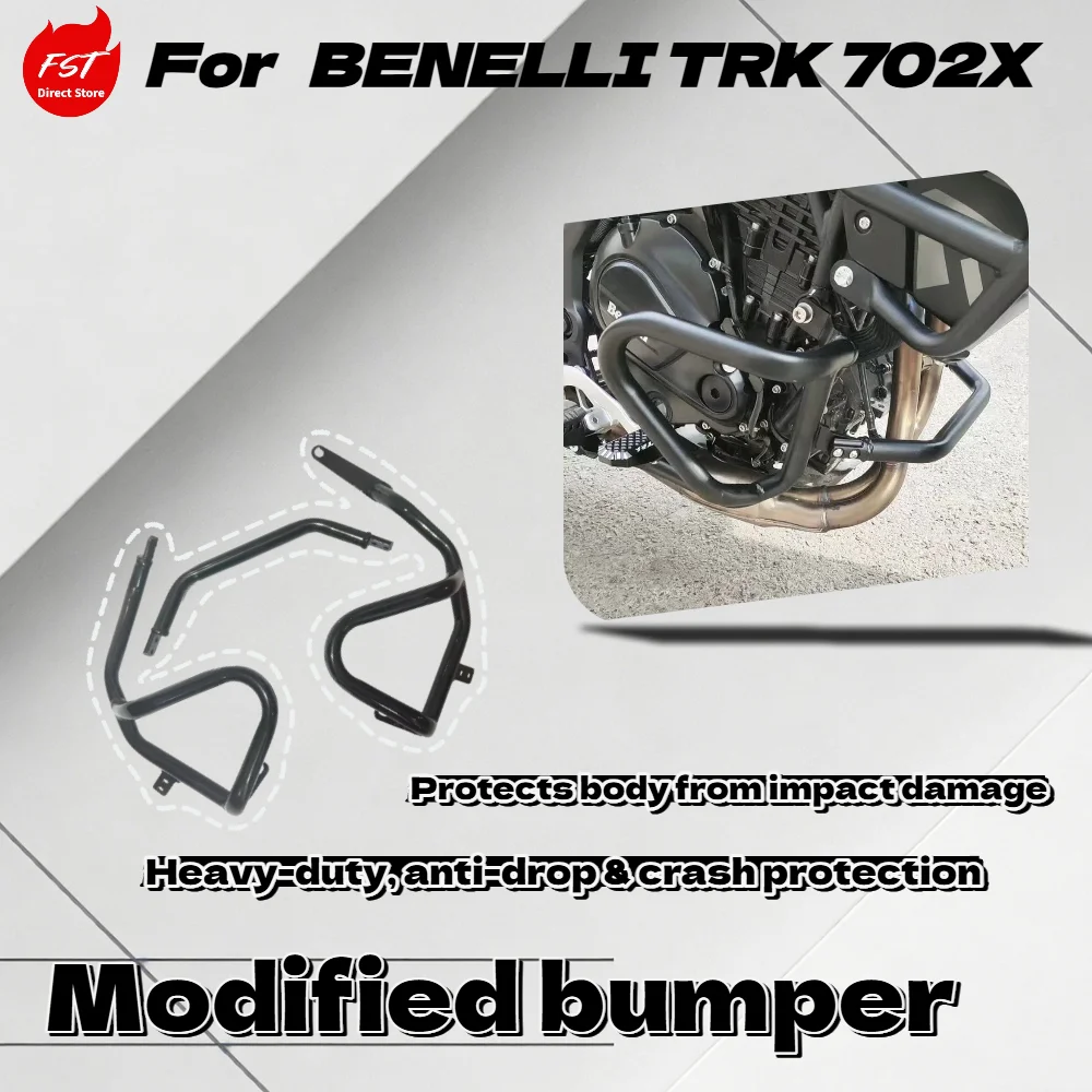

For Benelli TRK702X Motorcycle Full Set Upper Lower Bumper Crash Bar Engine Anti-Fall Protection Accessories