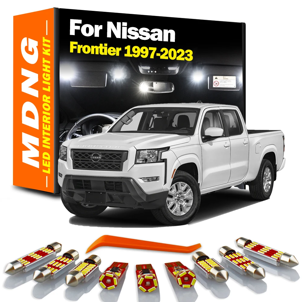 MDNG Canbus Car LED Interior Number Plate Reading Bulb Light Kit For Nissan Frontier 1997- 2019 2020 2021 2022 2023 Accessories