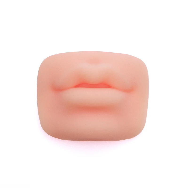 1 قطعة نموذج شفاه سيليكون سميكة محاكاة الجلد الممارسة الاصطناعية لأدوات الوشم التدريب ثقب ماكياج دائم